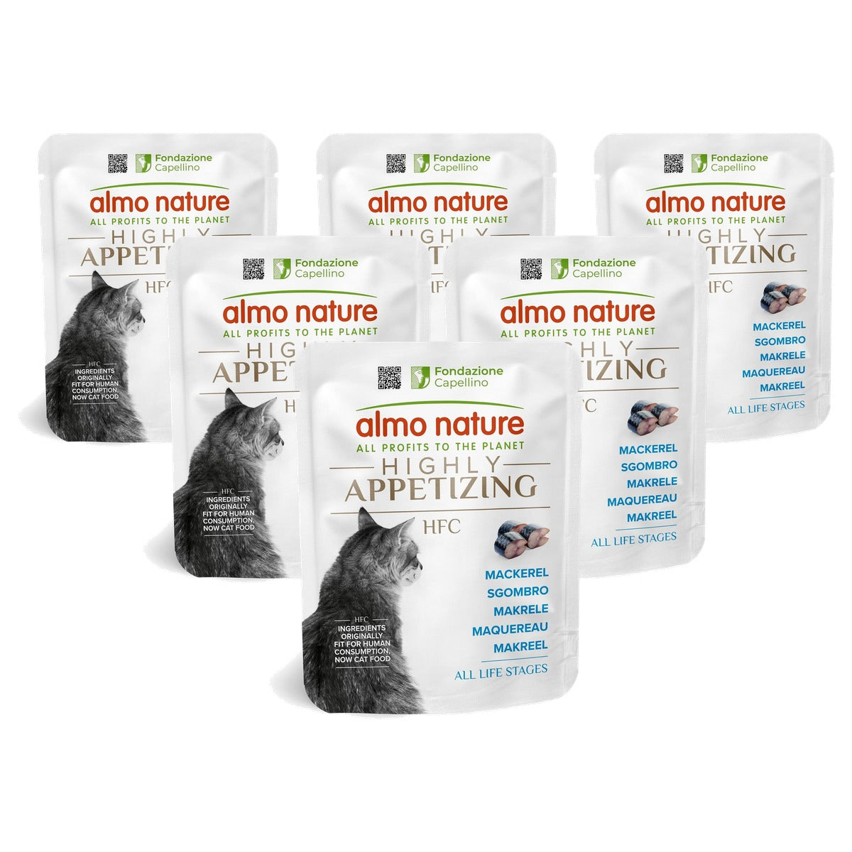 Almo Nature HFC Highly Appetizing Kattenvoer Makreel 24 x 50 g - 6-pack