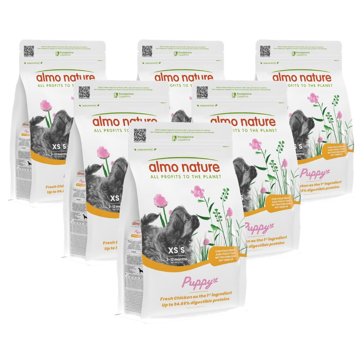 Almo Nature Puppy Droogvoer voor Honden Kip 2 kg - 6-pack