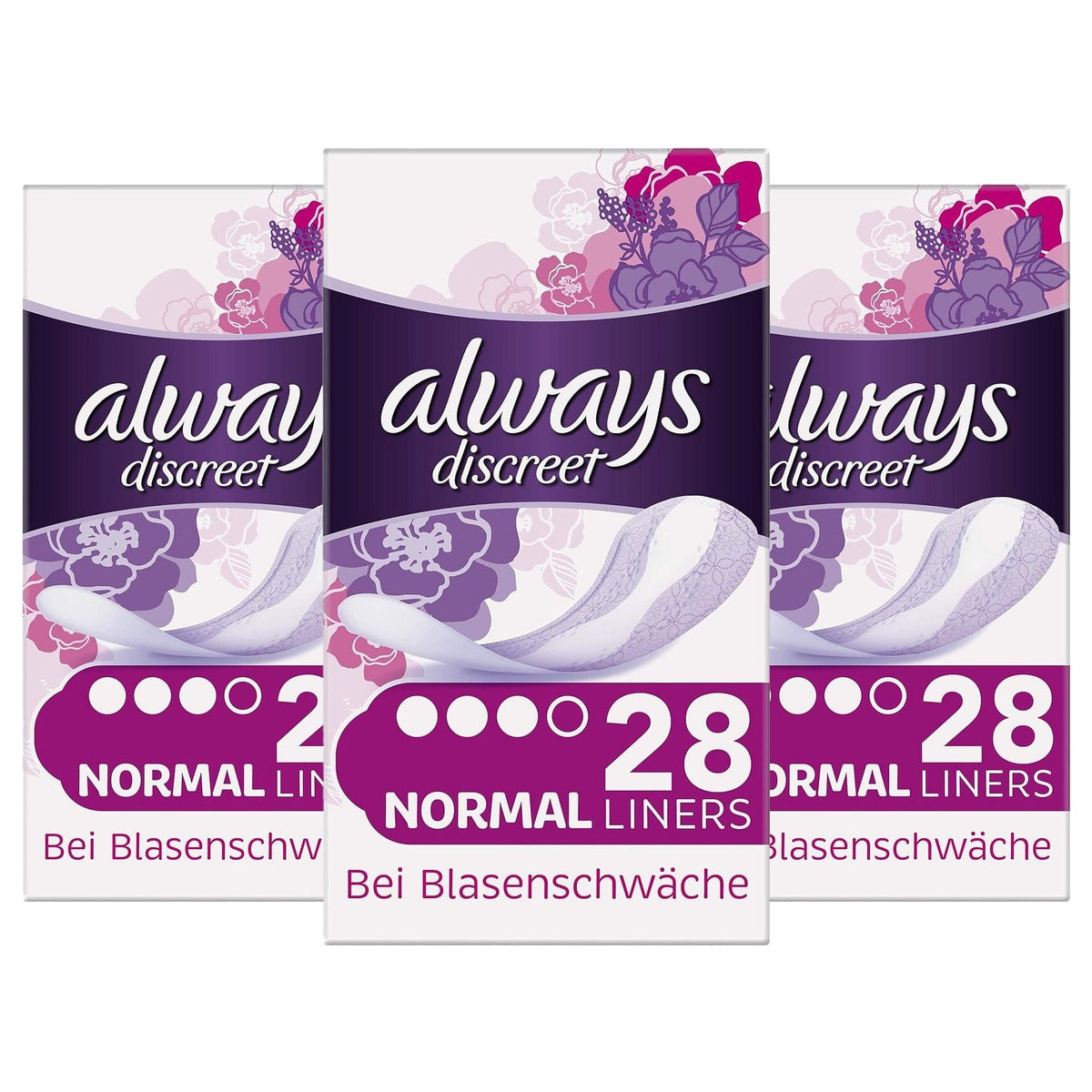 Always Discreet incontinentie-slip inlegkruisjes normaal 28 3 x 120 g - Voordeelverpakking