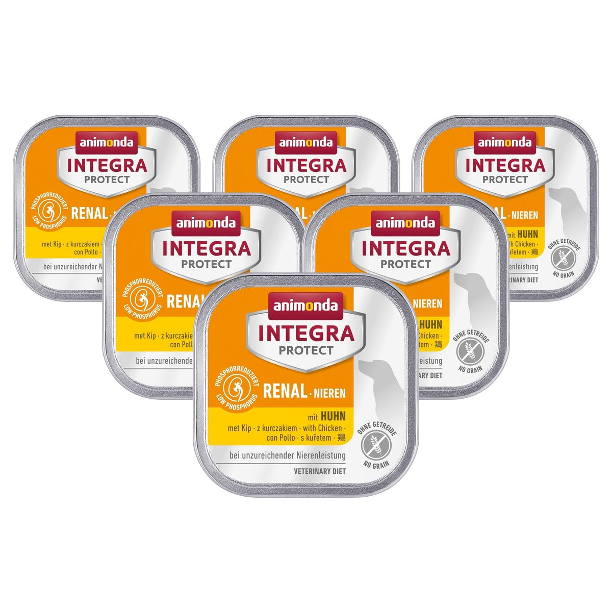 Animonda Integra Protect Nieren dieetvoer hondenvoer Kip - 6-pack