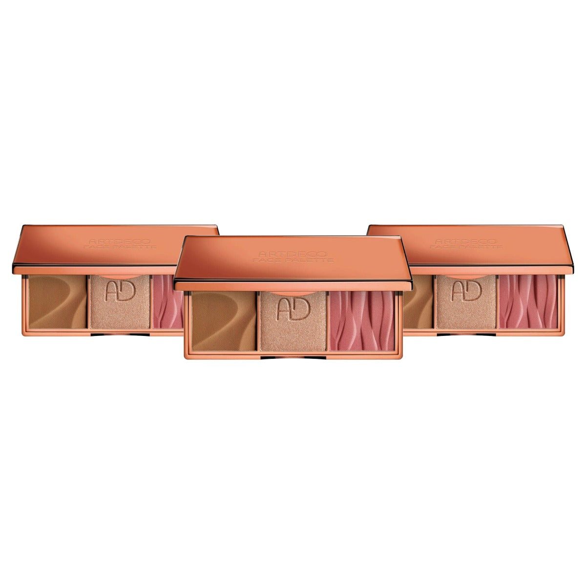 Artdeco Gezichtspalet 3-in-1 bronzer blush highlighter 1 stuk - 3-pack