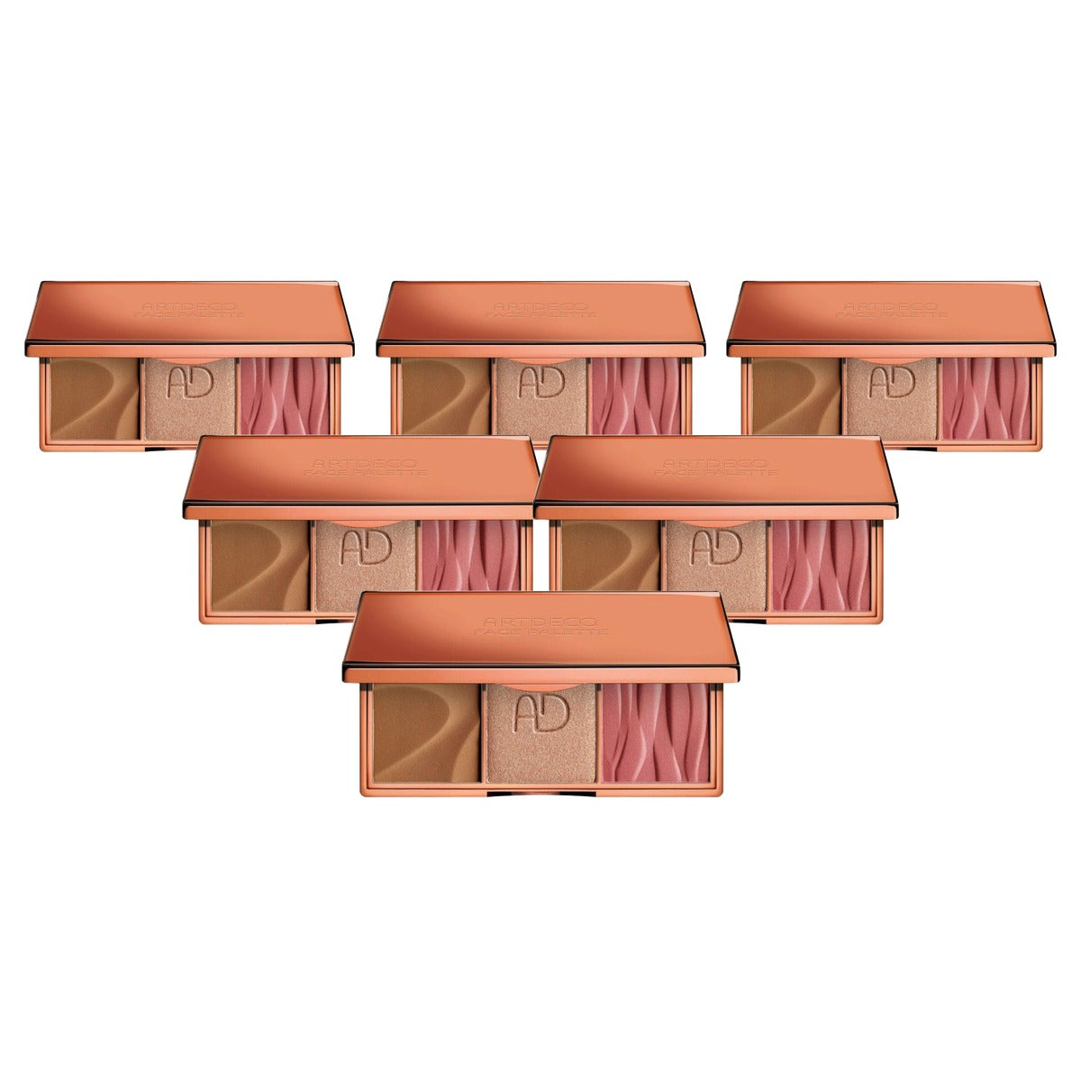 Artdeco Gezichtspalet 3-in-1 bronzer blush highlighter 1 stuk - 6-pack
