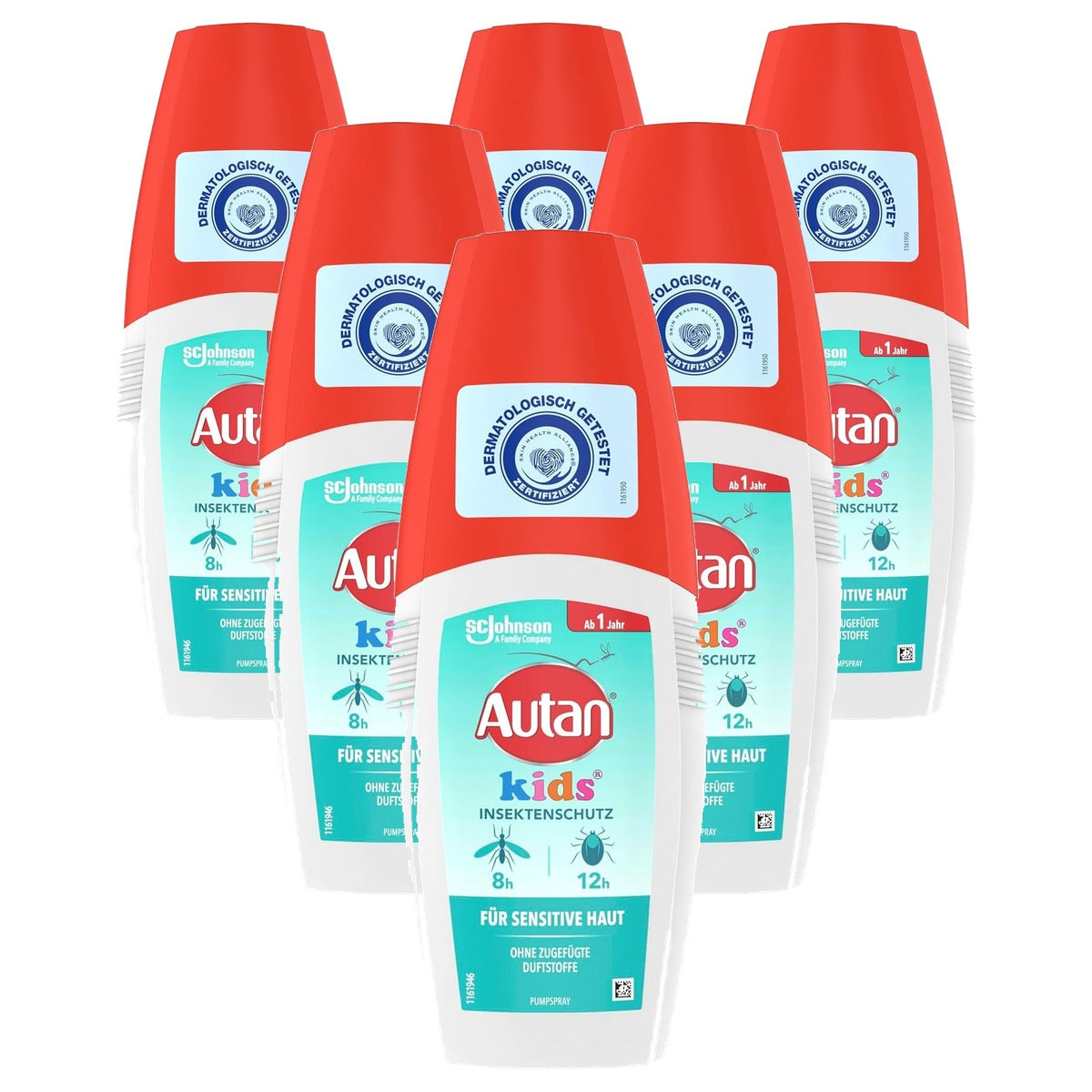 Autan Travel Essentials Kids Pompspray 6 x 100 ml - Voordeelverpakking