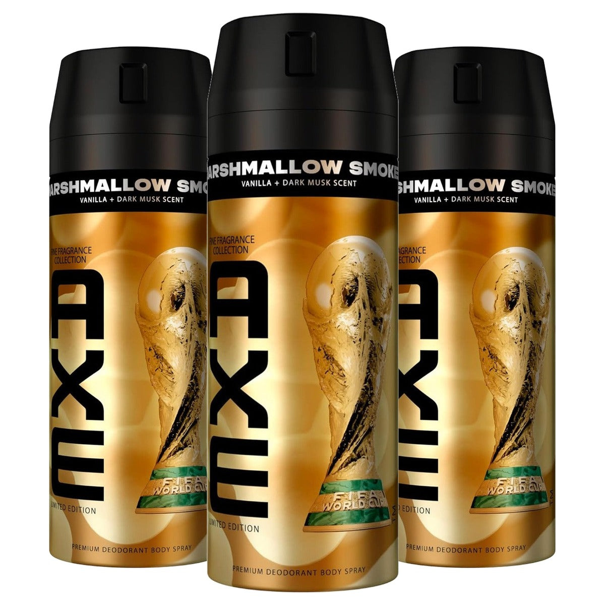 Axe Premium Bodyspray Marshmallow Smoke Deodorant 3 x 150 ml - Voordeelverpakking