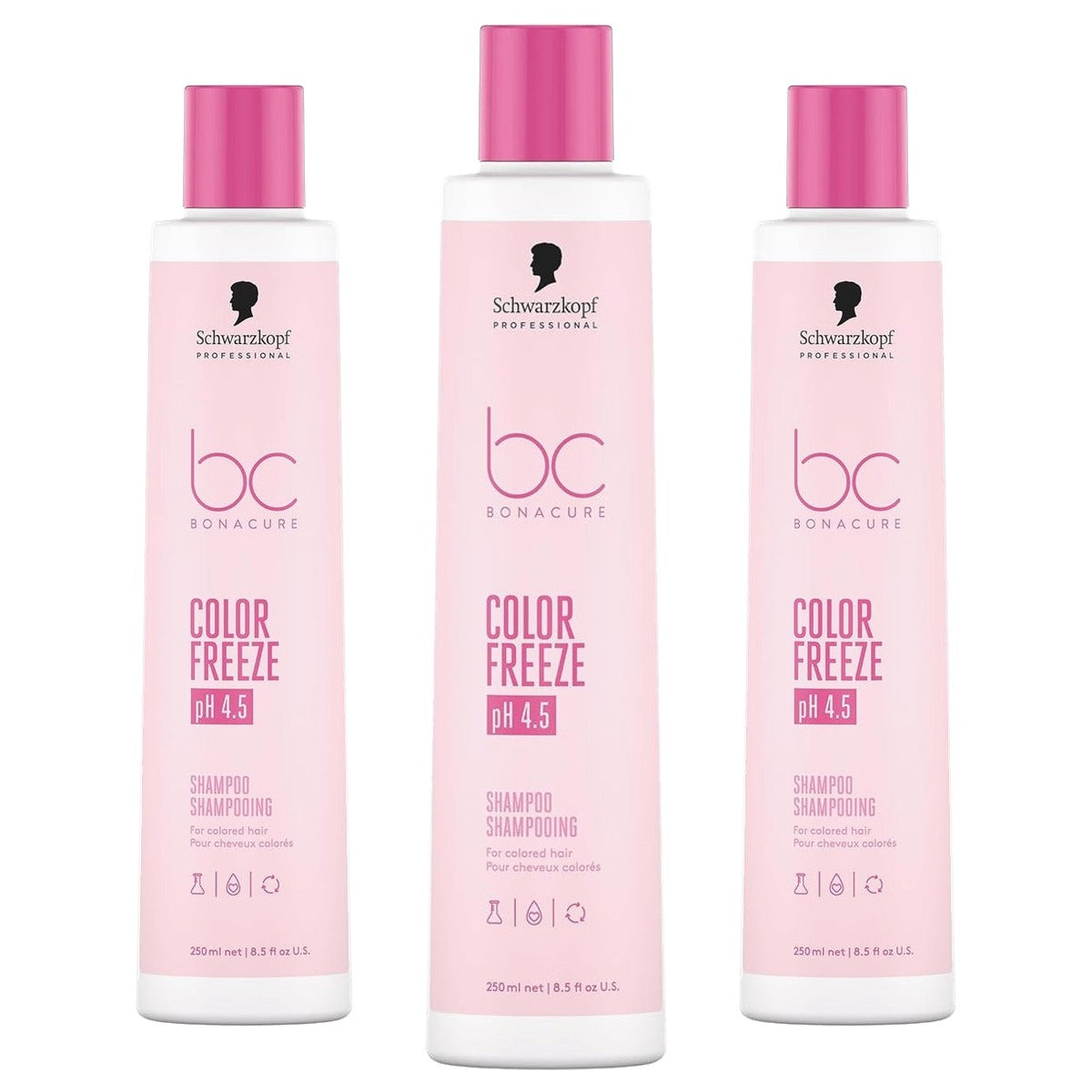 BC Bonacure pH 4.5 Color Freeze shampoo - 3 stuks