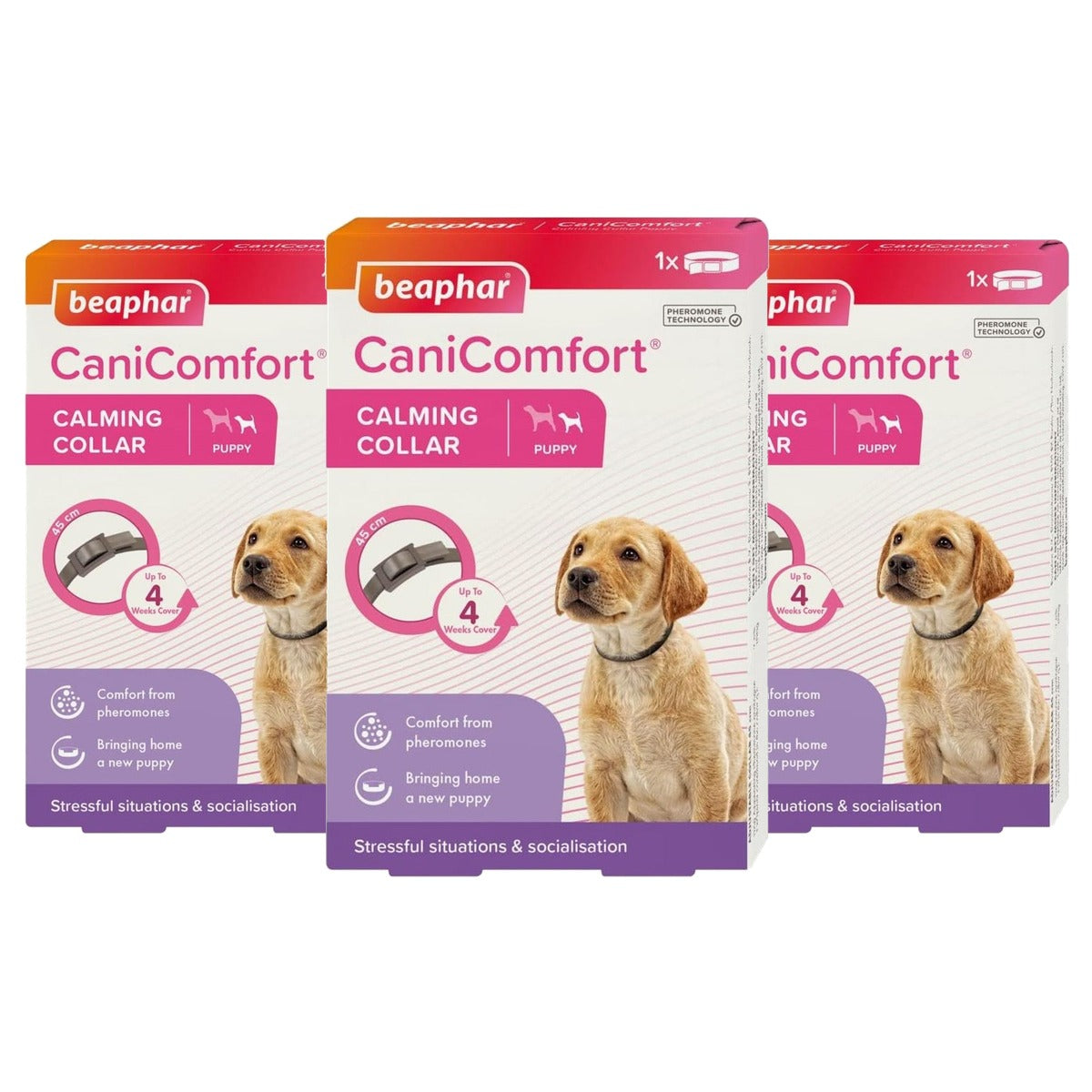 Beaphar CaniComfort kalmerende halsband voor puppy's - 3-pack