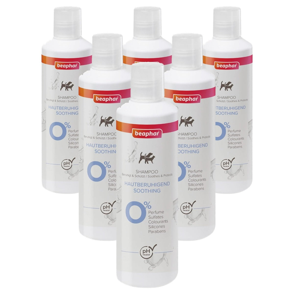 Beaphar Huidkalmerende shampoo hond en kat - 250 ml - 6-pack
