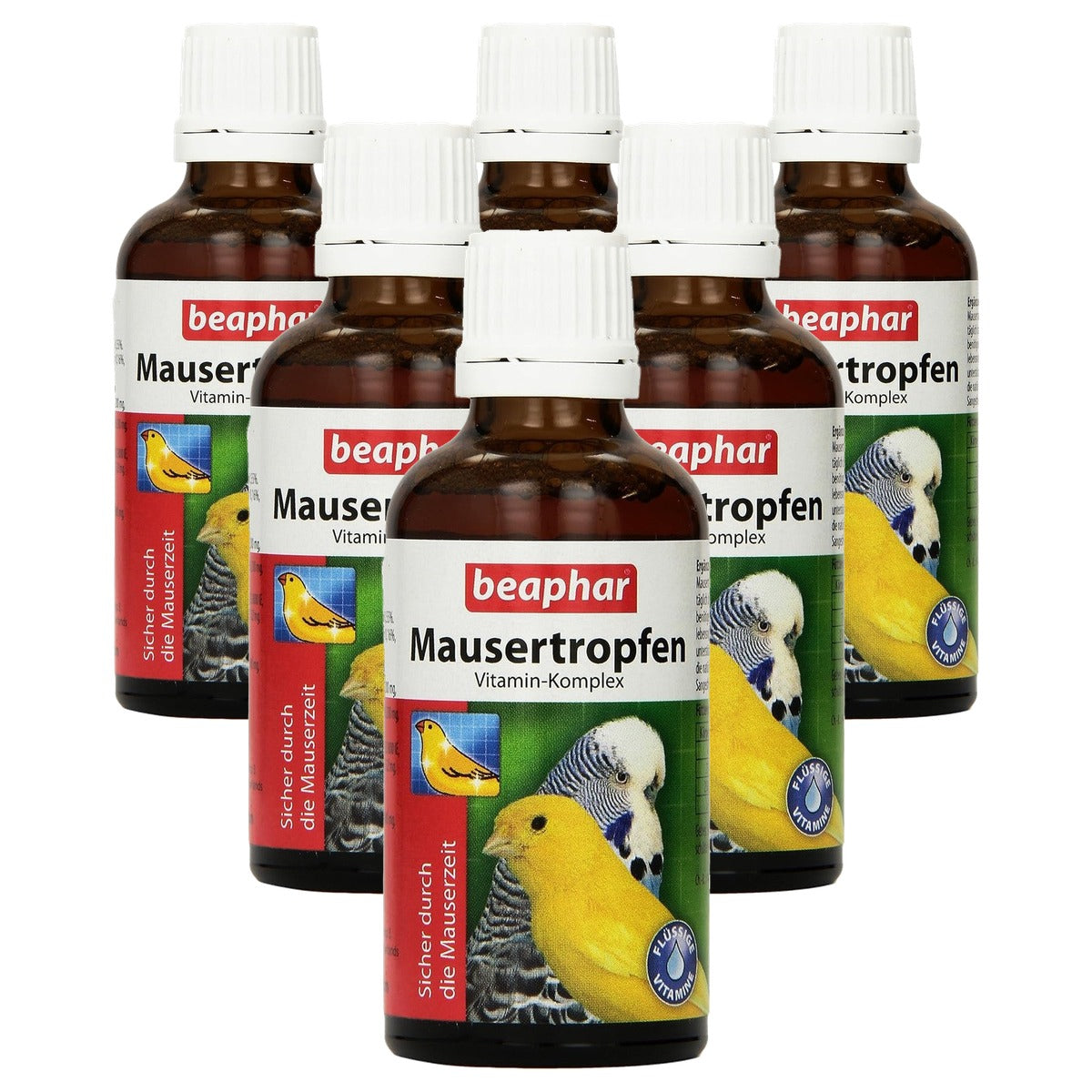 Beaphar Muizendruppels Vitaminecomplex vogel 50 ml - 6-pack