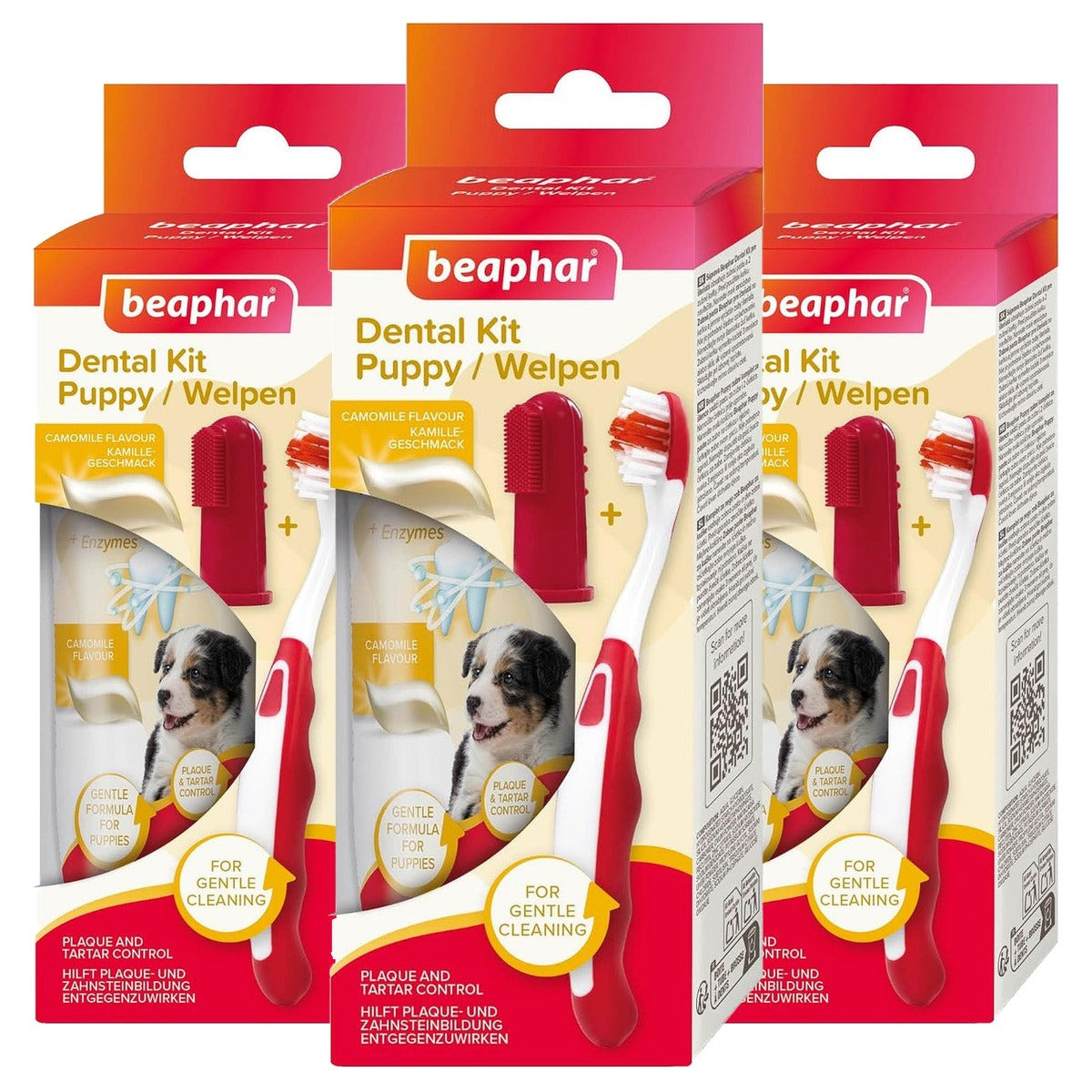 Beaphar Tandverzorgingsset voor puppy's - 3-pack