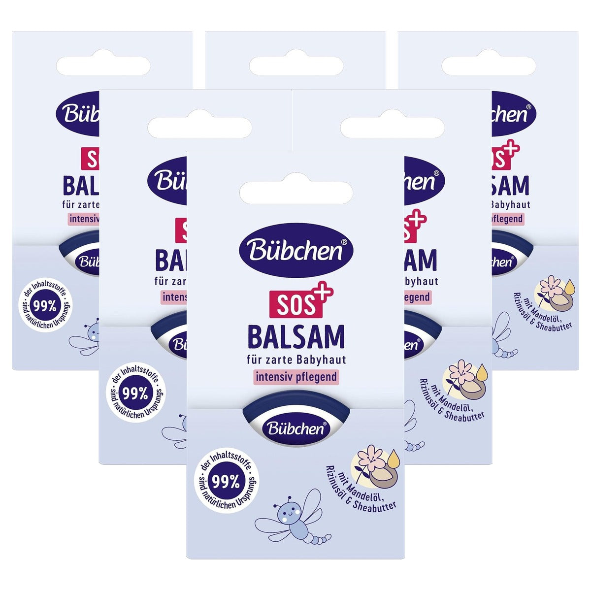 Bübchen SOS-balsem 6 x 20 ml - Voordeelverpakking