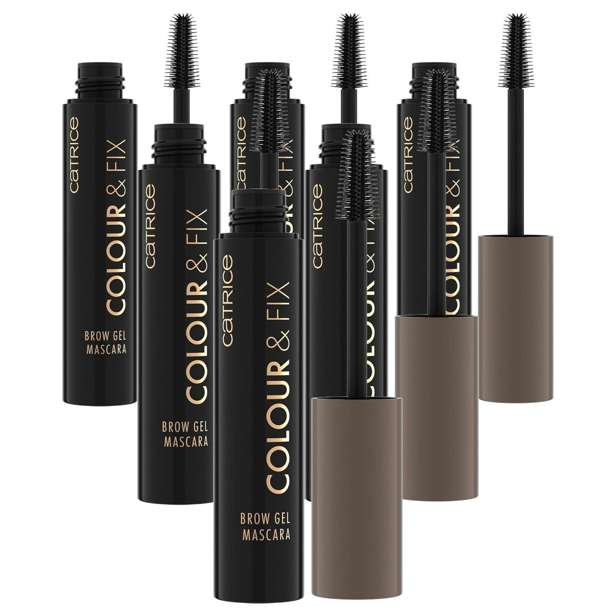 Catrice Cosmetics Colour & Fix Brow Gel Mascara 030 bruin - 6-pack