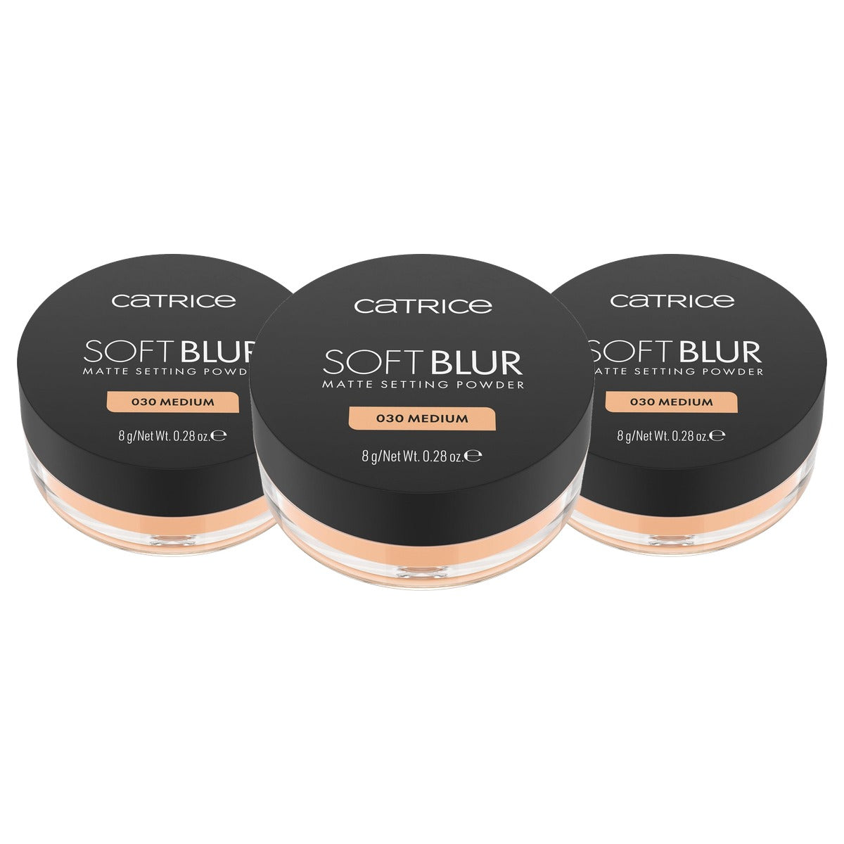 Catrice Cosmetics Soft Blur Matte Setting Powder 030 8 g - 3-pack