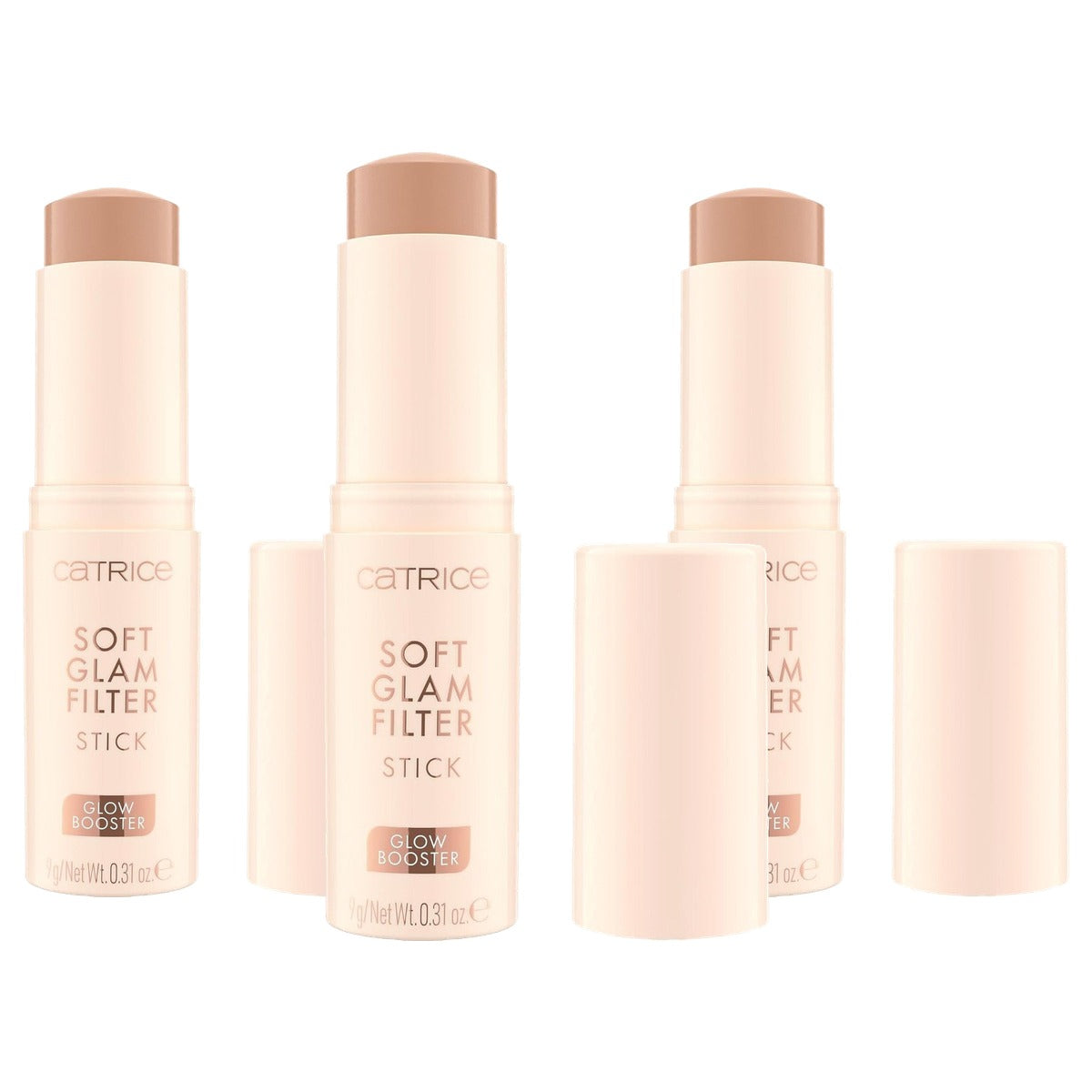 Catrice Soft Glam Filter Stick 015 nude - 3-pack