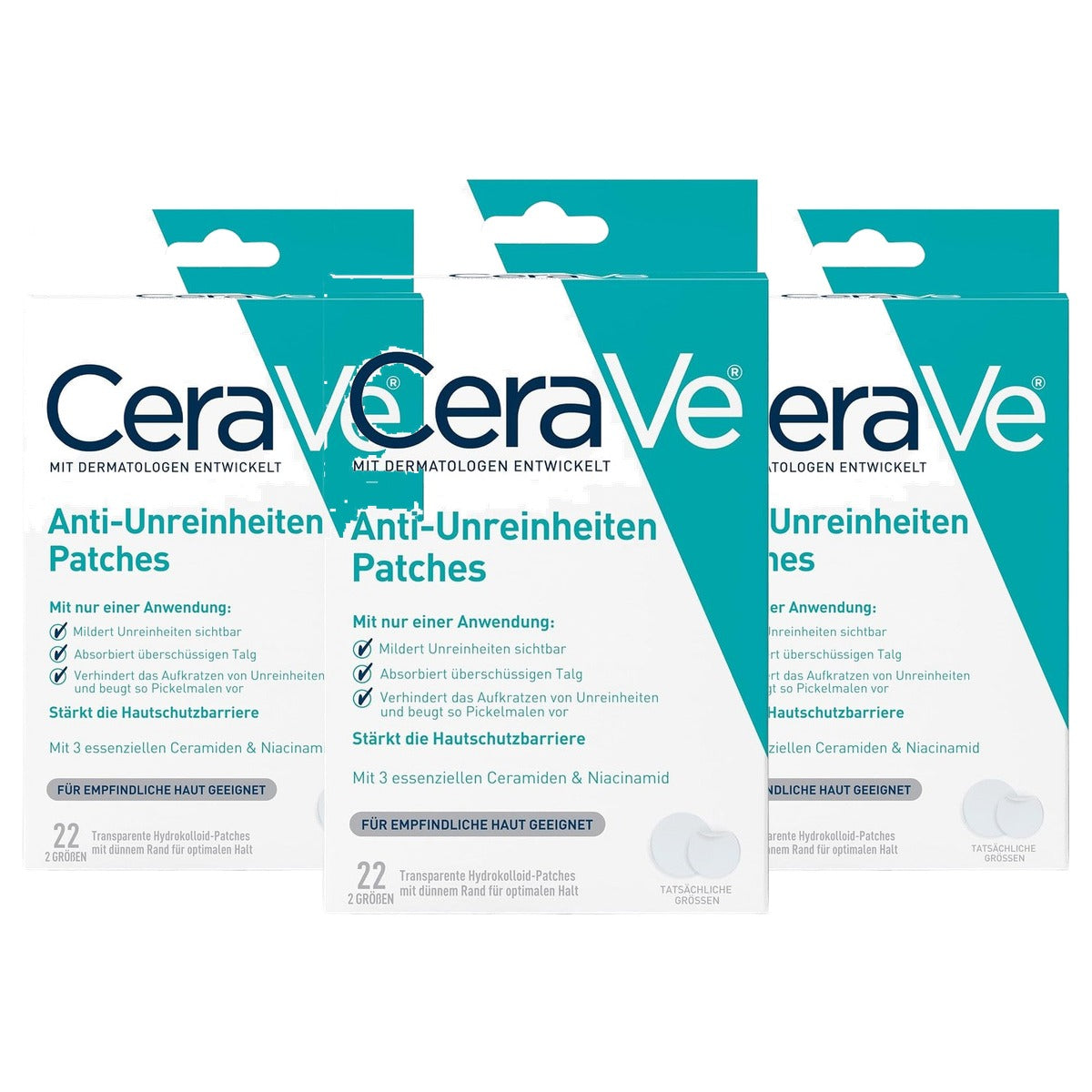 CeraVe Anti-onzuiverheden Pleisters voor Gezicht 22 stuks - 3-pack