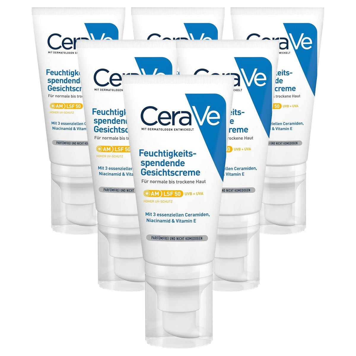 CeraVe Hydraterende Gezichtscrème SPF 50 50 ml - 6-pack