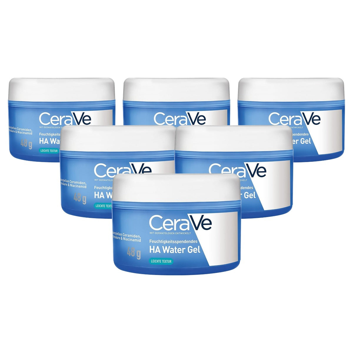 CeraVe Hydraterende HA Water Gel voor het Gezicht 48 g - 6-pack