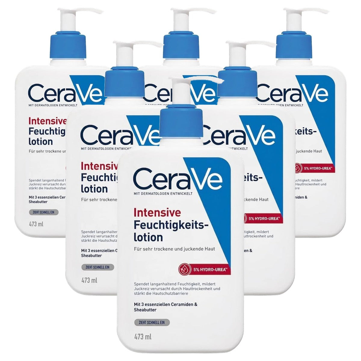 CeraVe Intensieve Vochtinbrengende Lotion zonder Geurstoffen 473 ml - 6-pack