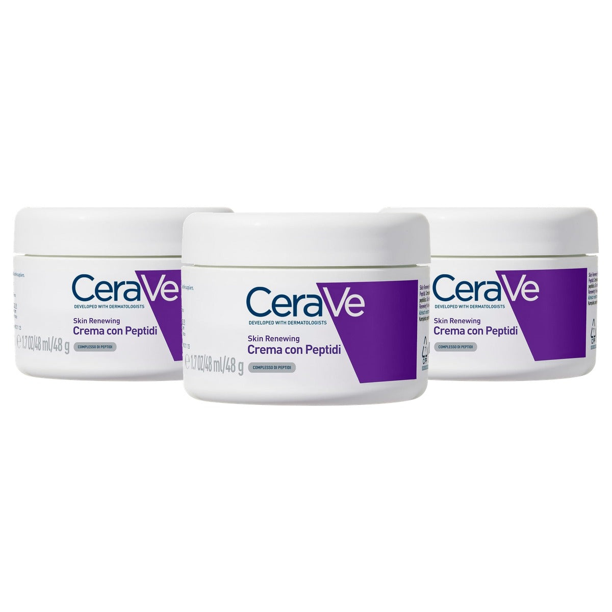 CeraVe Skin Renewing Peptide Gezichtscrème 48 g - 3-pack