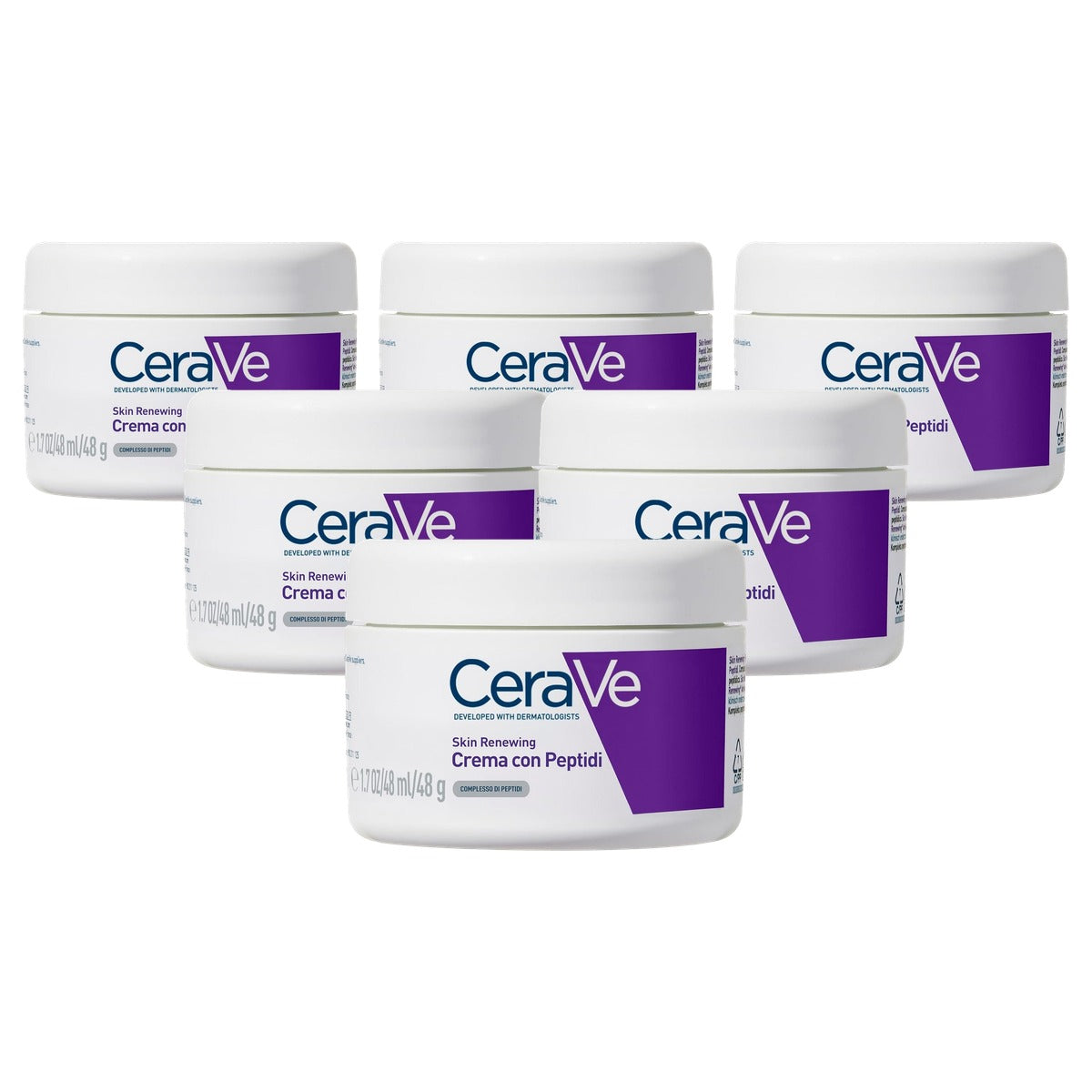 CeraVe Skin Renewing Peptide Gezichtscrème 48 g - 6-pack
