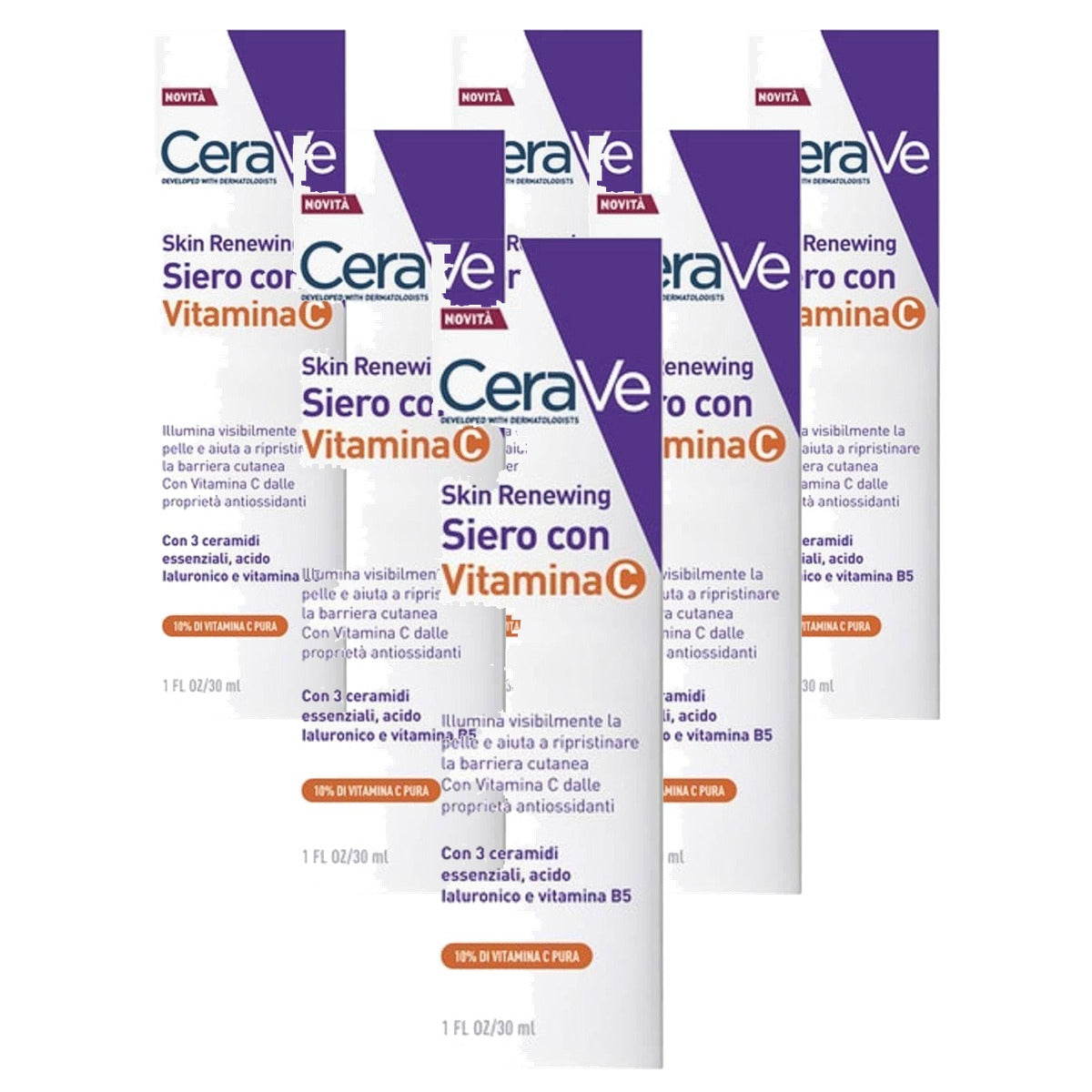 CeraVe Skin Renewing Vitamine C-serum 30 ml - 6-pack