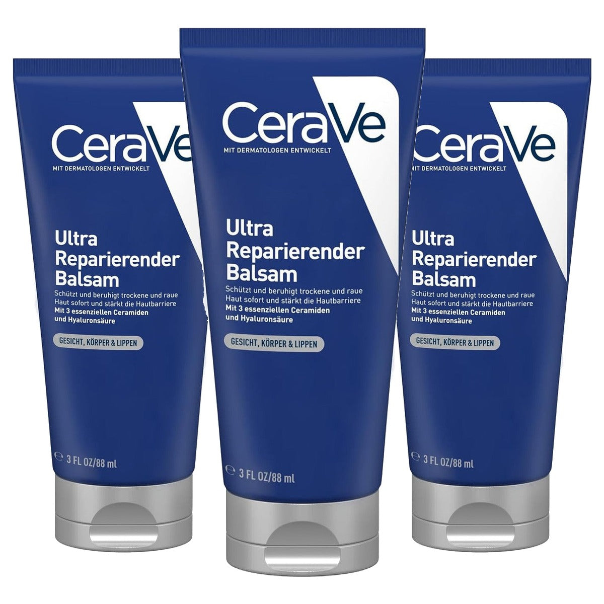 CeraVe Ultra Herstellende Balsem voor Droge en Ruwe Huid 88 ml - 3-pack
