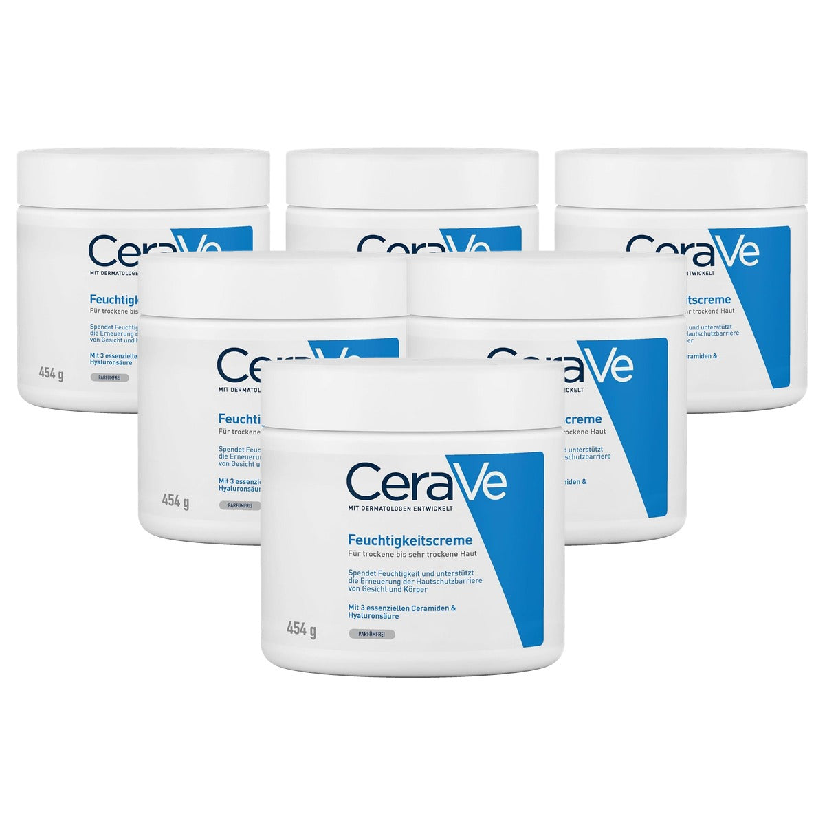 CeraVe Vochtinbrengende Crème voor Droge Huid, Lichaam en Gezicht 454 g - 6-pack