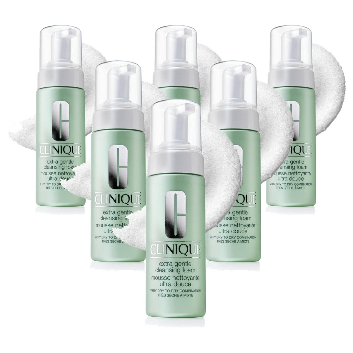 Clinique Extra Gentle Cleansing Foam 125 ml - 6 stuks