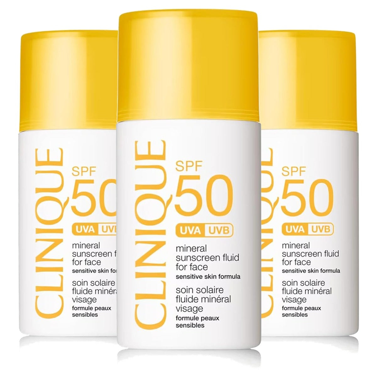 Clinique Face Mineral Liquid SPF 50 30 ml - 3 stuks