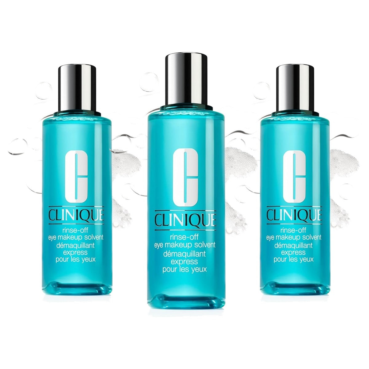 Huishoudvoordeel Clinique Rinse-Off Eye Makeup Solvent 125 ml - 3 stuks