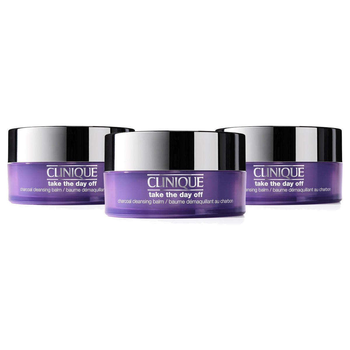 Clinique Take The Day Off Houtskool Reinigingsbalsem 125 ml - 3 stuks