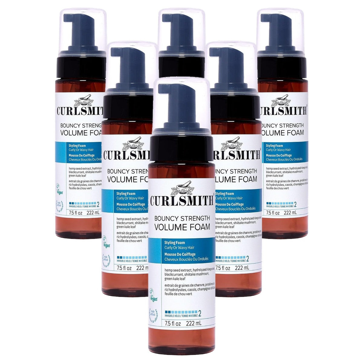 Curlsmith Bouncy Strength Volume Foam - 6-pack