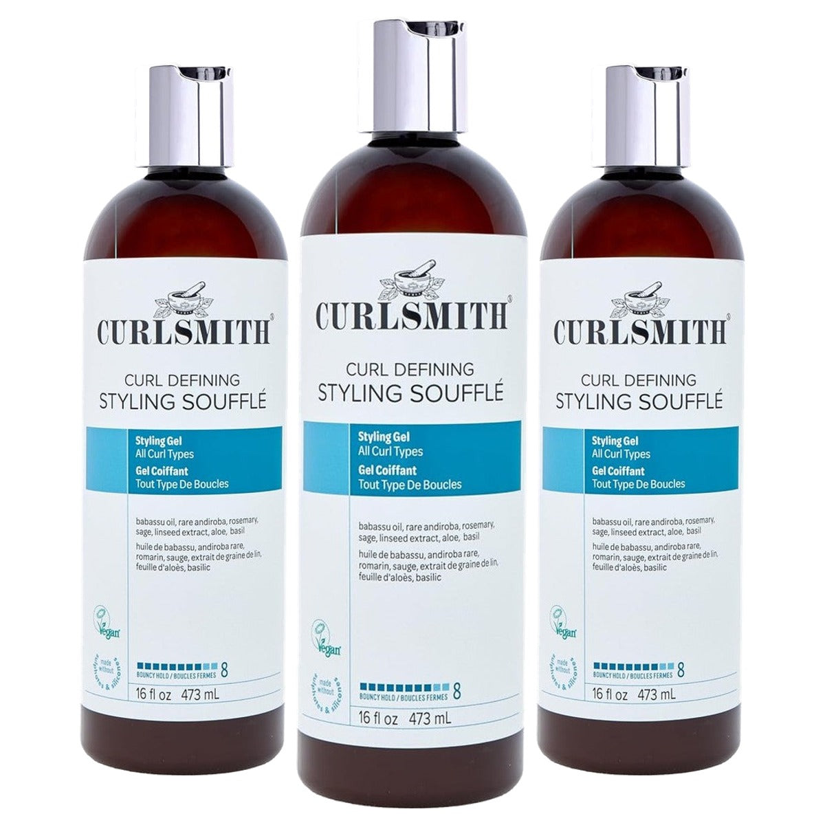 Curlsmith Curl Defining Styling Soufflé - 3-pack