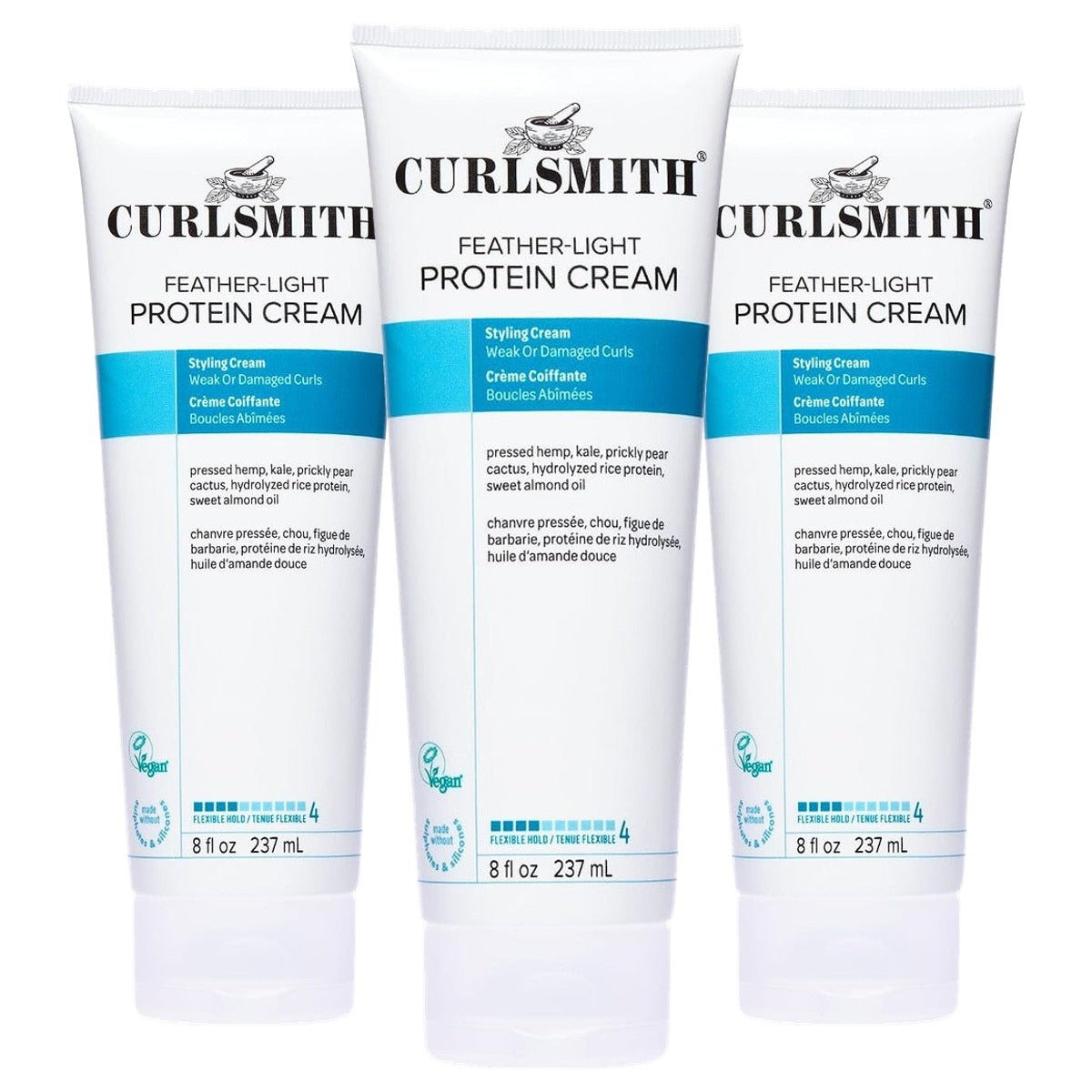Curlsmith Feather Light Protein Cream - 3-pack