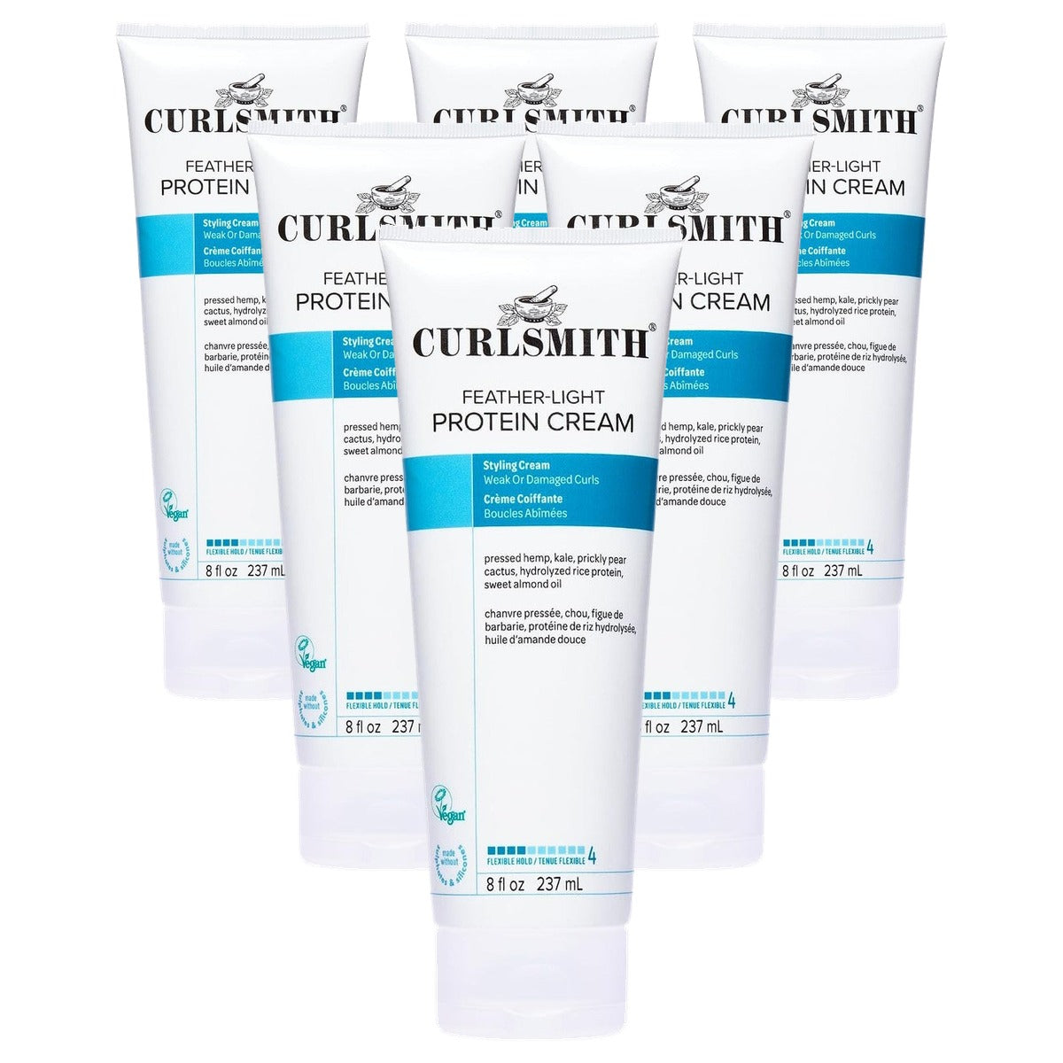 Curlsmith Feather Light Protein Cream - 6-pack