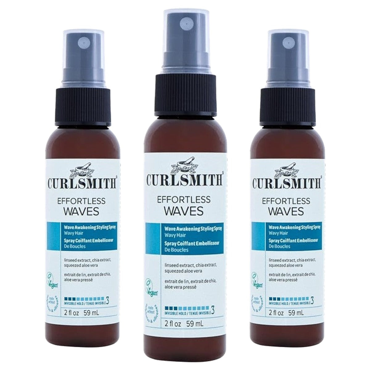 Curlsmith Moeiteloze Golven Krulspray - 3-pack