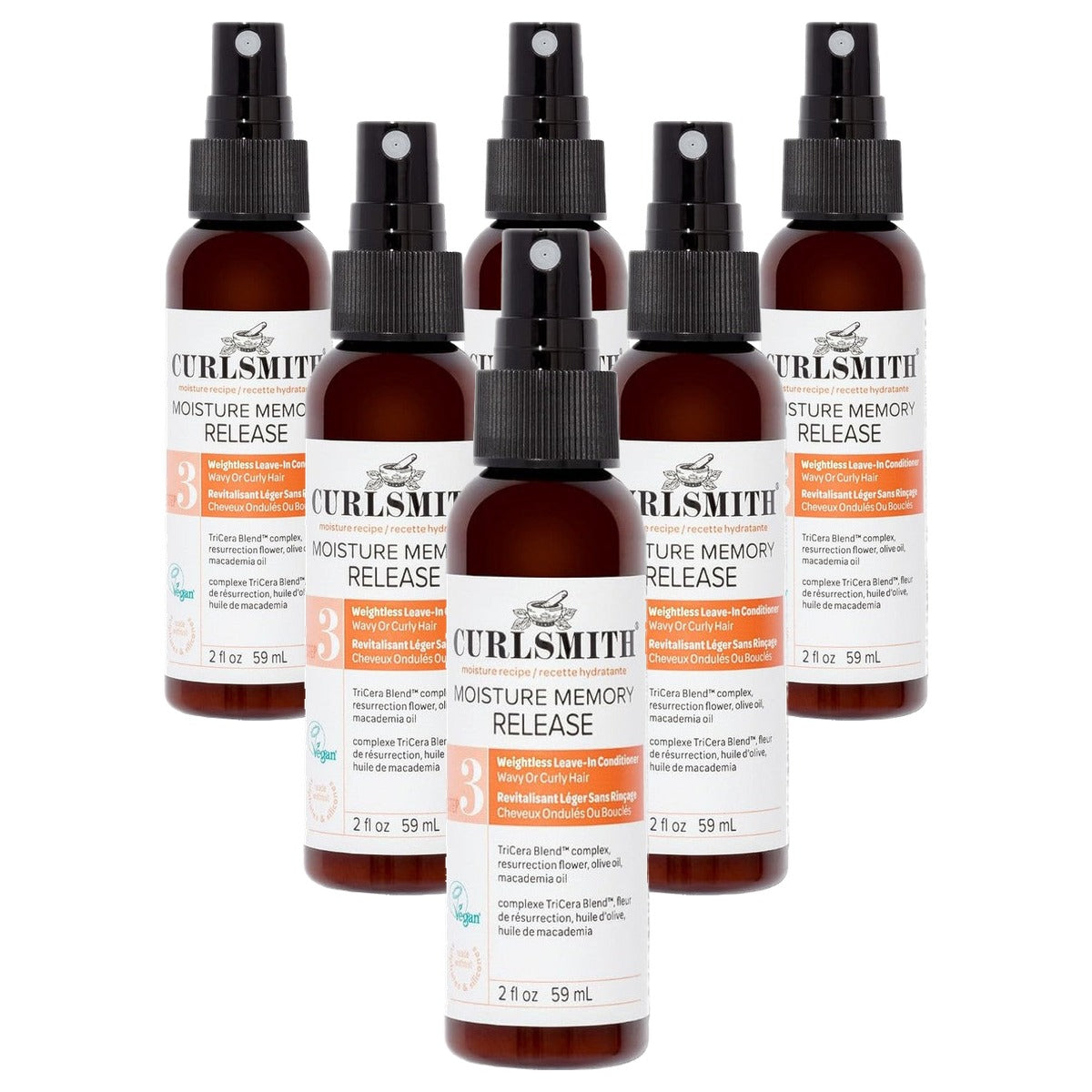 Curlsmith Moisture Memory Release Leave-In Conditioner 59 ml - 6-pack