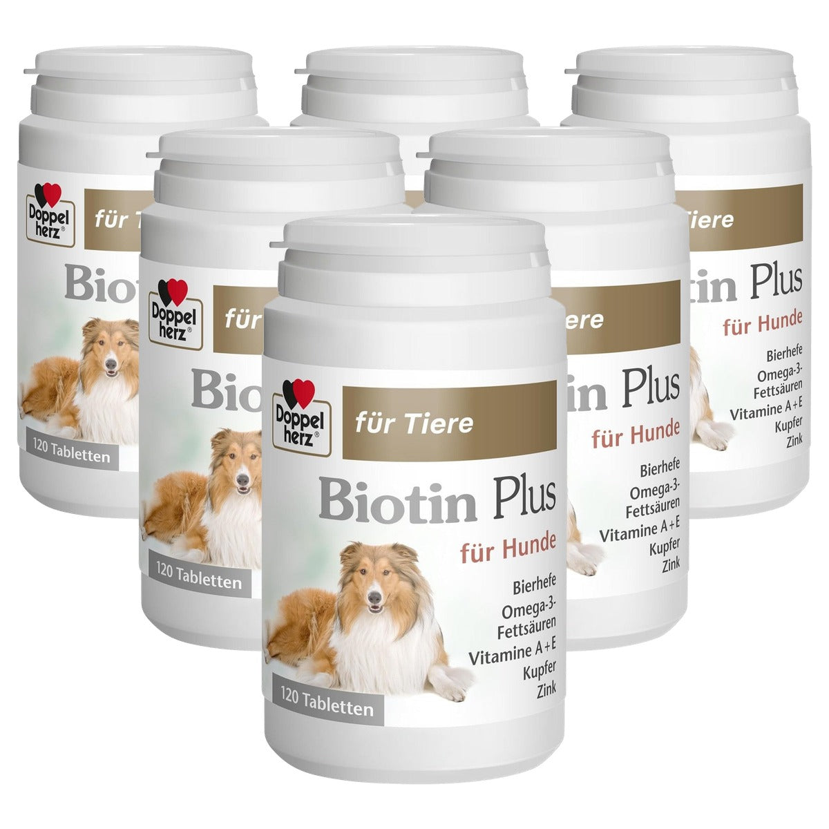 Doppelherz Biotine Plus voor Dieren voor Honden - 6-pack