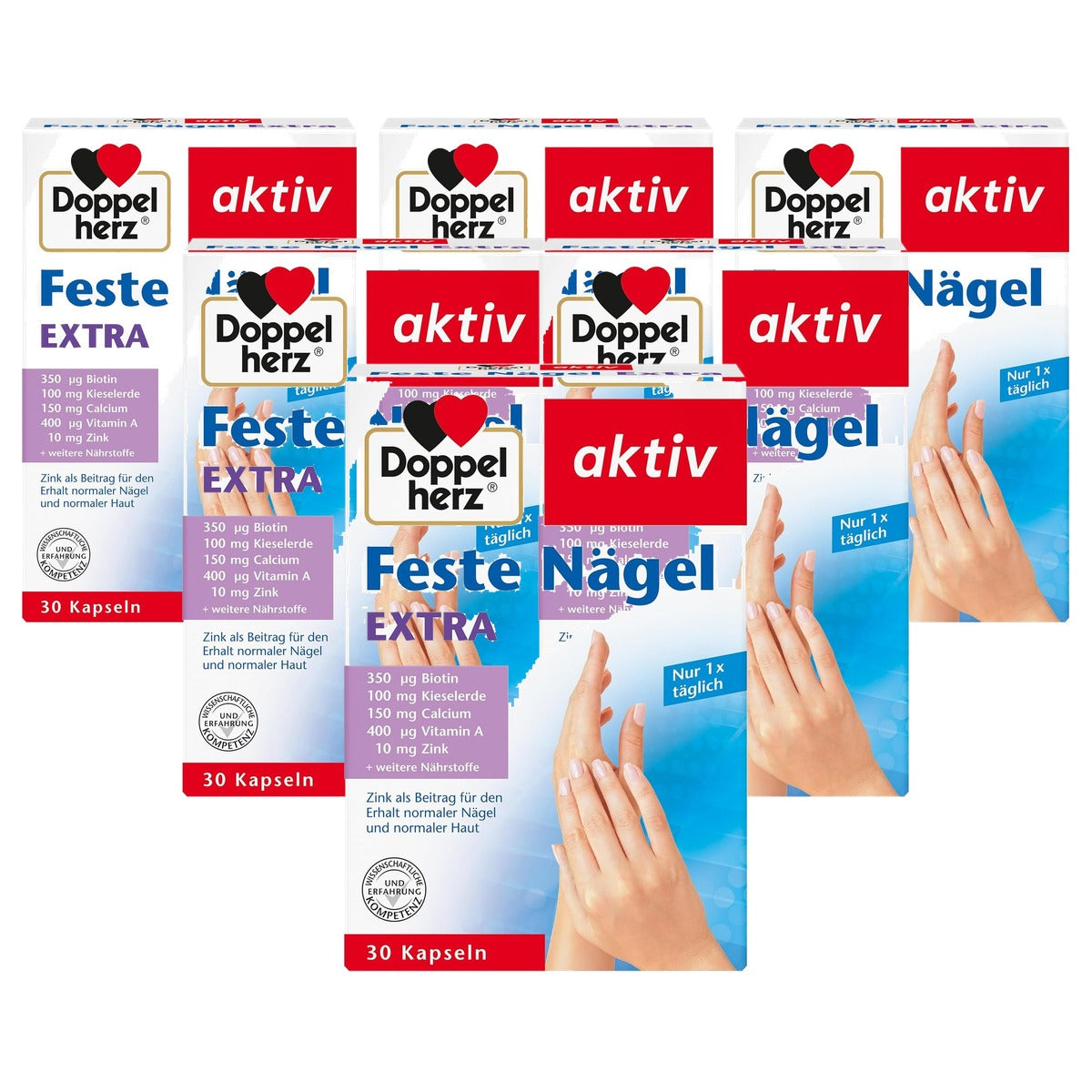 Doppelherz Extra Vaste Nagels Voedingssupplement 30 Capsules - 6-pack