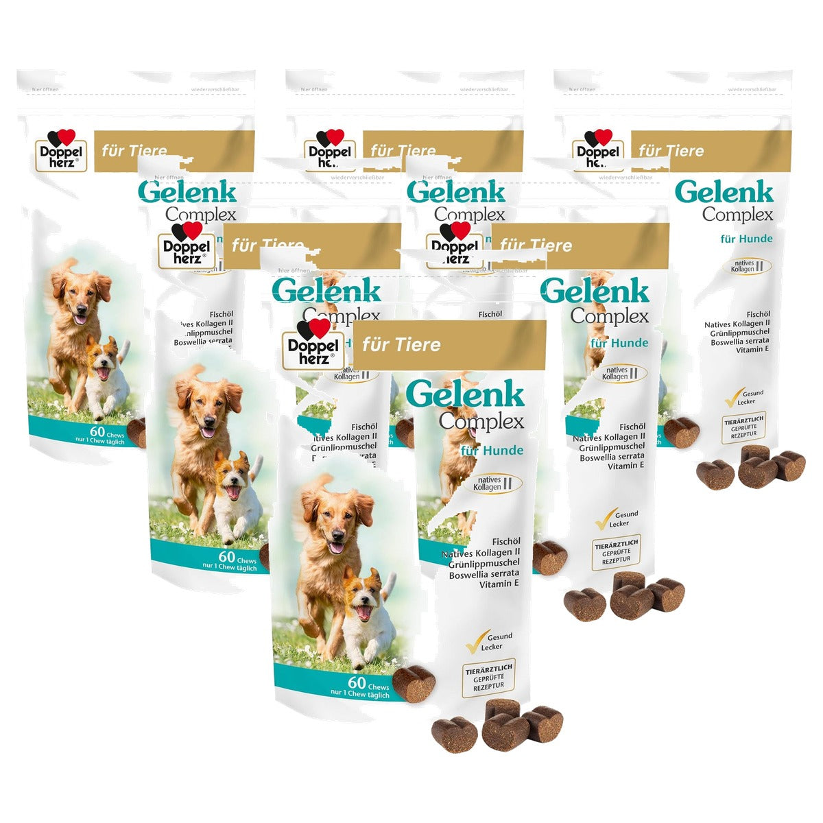 Doppelherz Gewrichtscomplex voor Honden 60 Kauwtjes - 6-pack