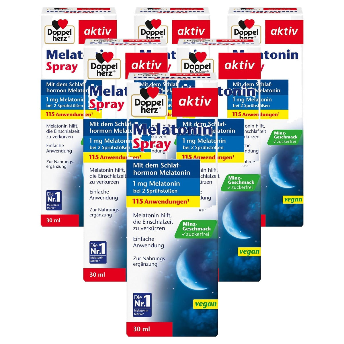 Doppelherz Melatonine Spray met Muntsmaak 30 ml - 6-pack