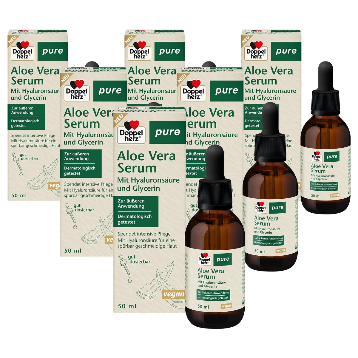 Doppelherz pure Aloe Vera Serum 50 ml - 6-pack