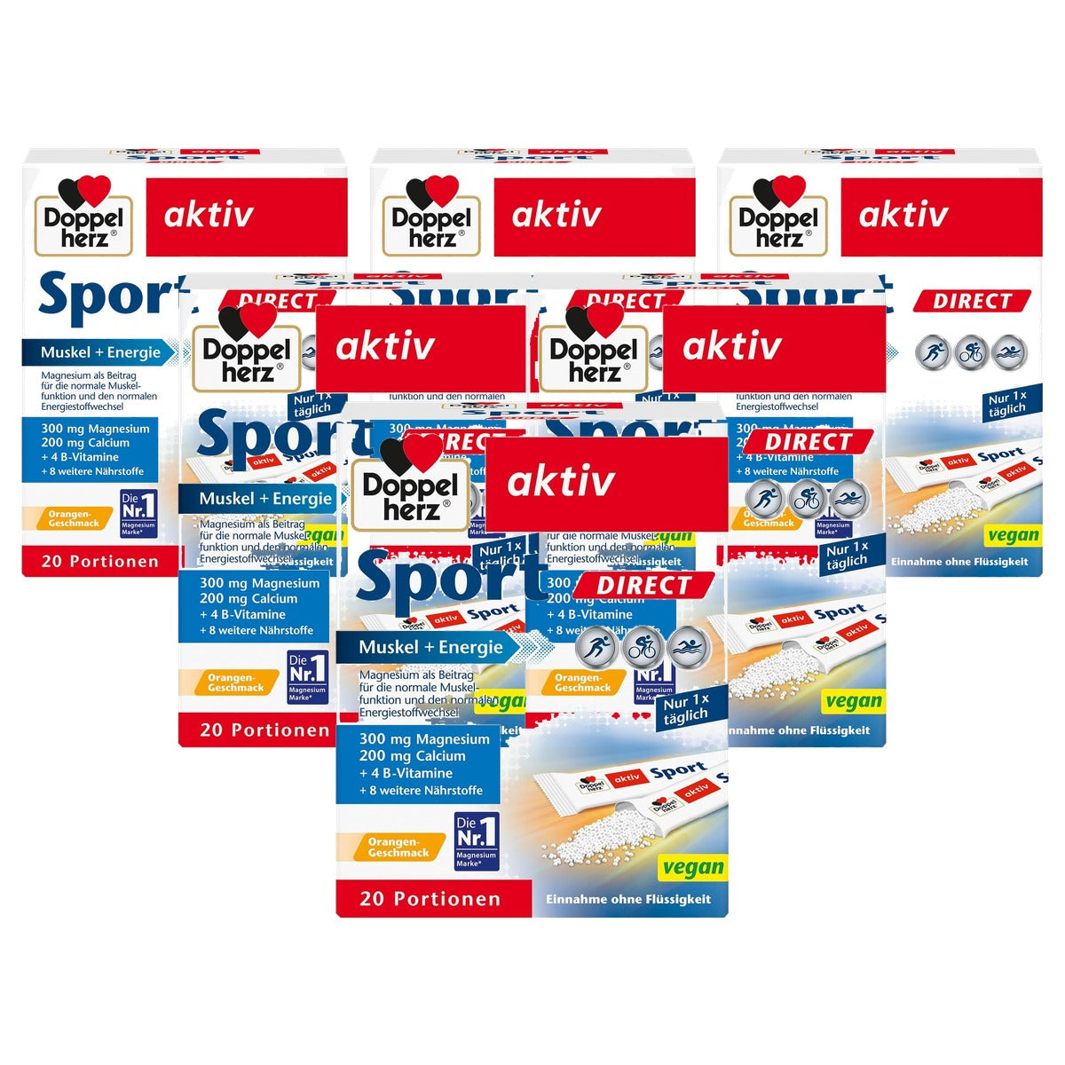 Doppelherz Sport Direct Sinaasappelsmaak 20 Porties - 6-pack
