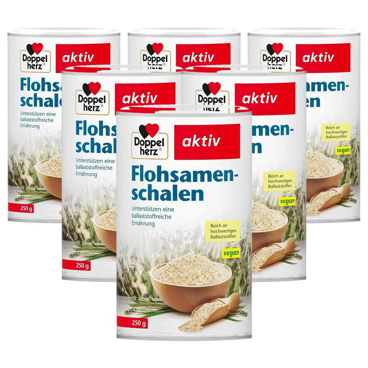 Doppelherz Vlooienzaadschalen Smaakneutraal 250 g - 6-pack