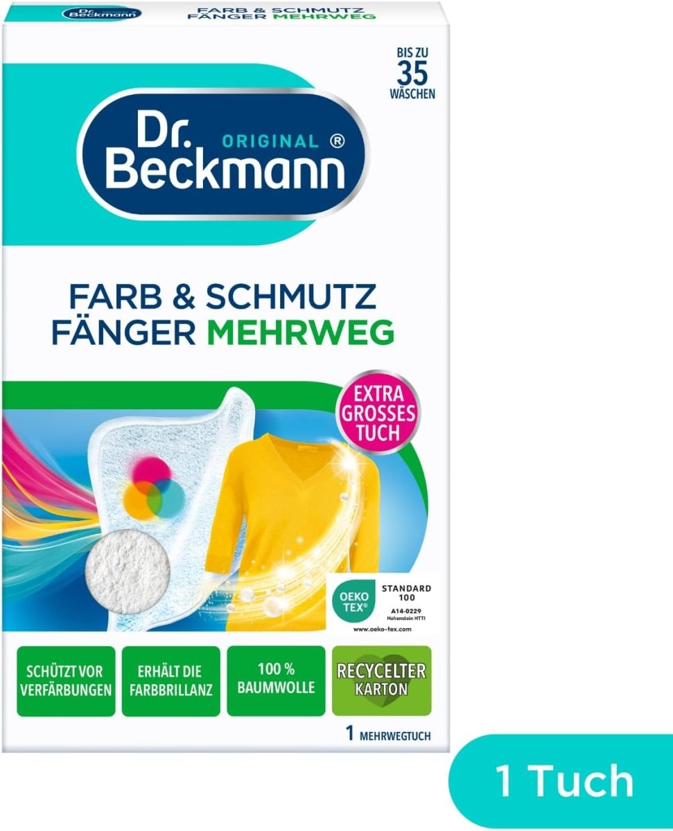 Dr. Beckmann Color Catcher Herbruikbare Kleurvanger Doek 1 stuk door Huishoudvoordeel nu bij Huishoudvoordeel