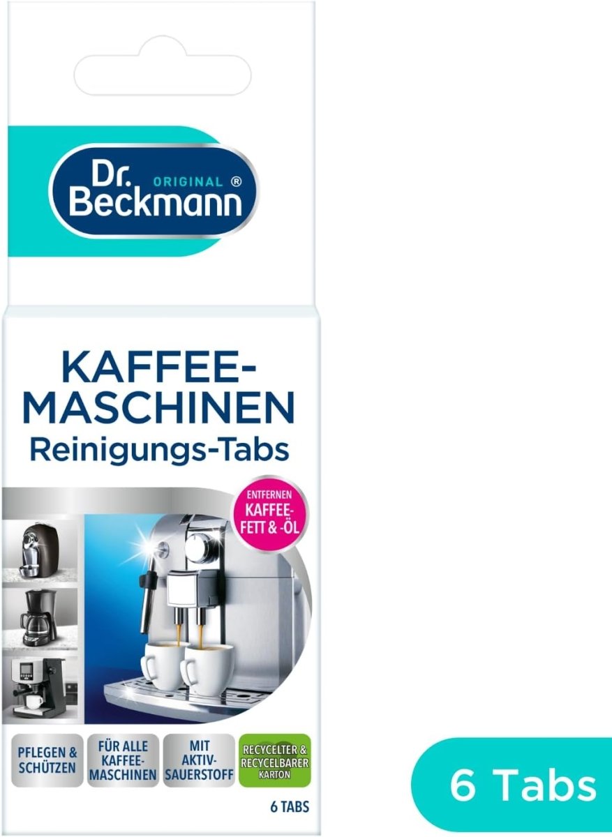 Dr. Beckmann Koffiemachine Reinigingstabletten 6 stuks door Huishoudvoordeel nu bij Huishoudvoordeel