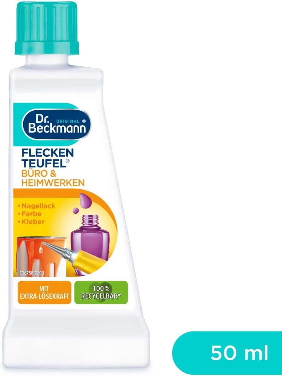 Dr. Beckmann Vlekkenduivel Kantoor & Huis Vlekkenverwijderaar 50 ml door Huishoudvoordeel nu bij Huishoudvoordeel