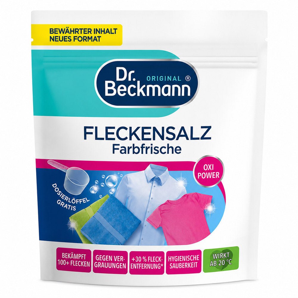 Dr. Beckmann Vlekkenzout Kleurfrisheid Oxi Vlekverwijderaar 400 g door Huishoudvoordeel nu bij Huishoudvoordeel