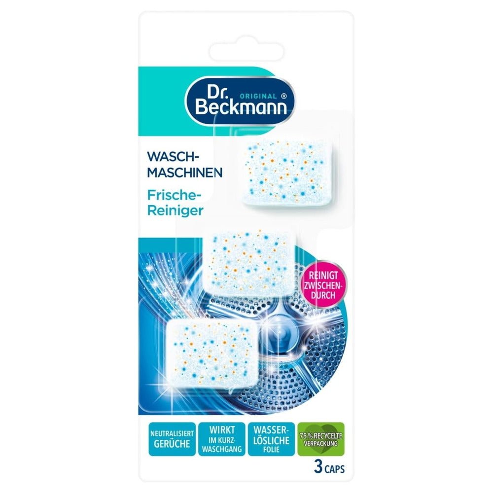 Dr. Beckmann Wasmachinereiniger Caps 3 x 20 g door Dr. Beckmann nu bij Huishoudvoordeel