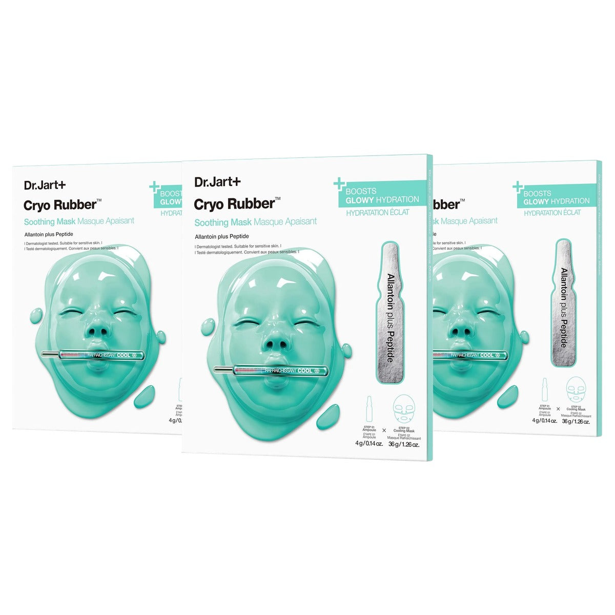 Dr. Jart+ Cryo Rubber Verkoelend Masker met Allantoïne - 3-pack