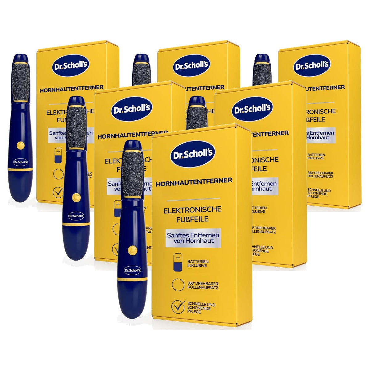 Dr. Scholl's Elektrische pedicurevoetvijl - 6-pack